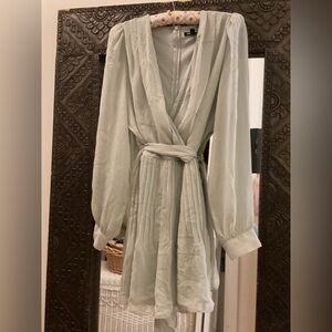 NWT Express Pleated Minty Green mini dress